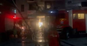 Fire outbreak at Ede Plaza in Jabi Market